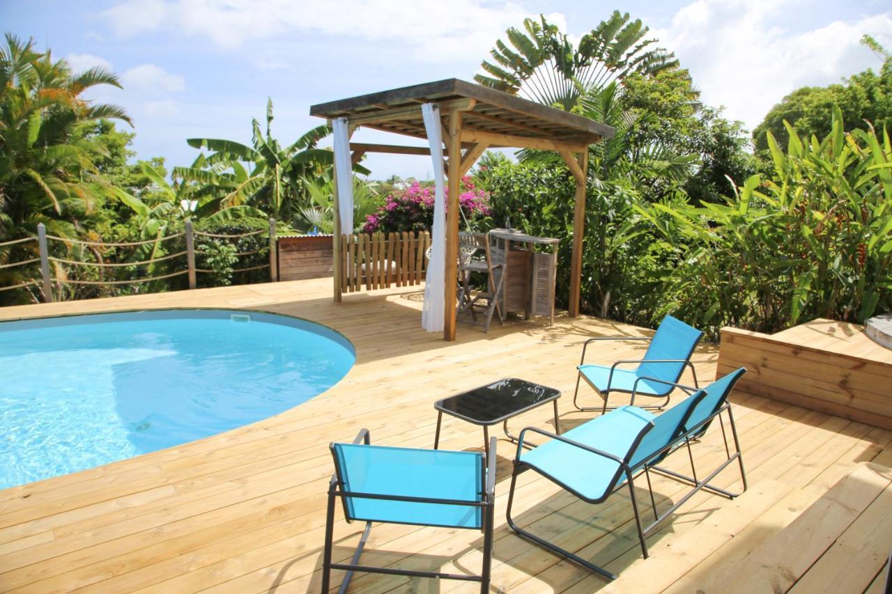 L Orchidee Bleue, Bas De Villa, Vue Mer, Piscine Privee 상트 안느 외부 사진